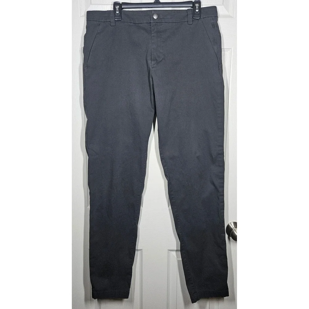 Lululemon Mens Commission Pant Classic Dk Grey 34x32.5 Warpstreme Chino Stretch